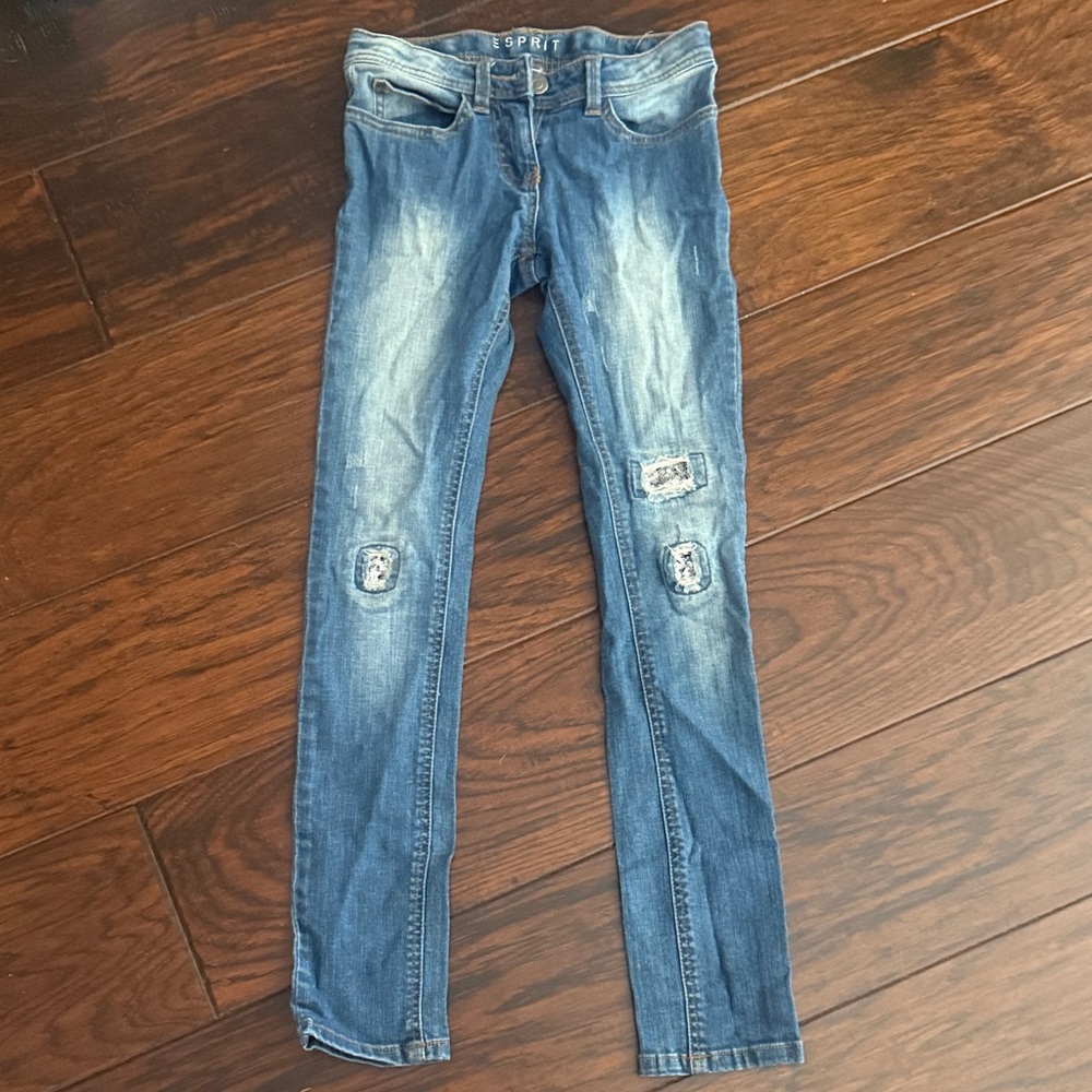 Esprit Women's Distressed Blue Skinny Jeans